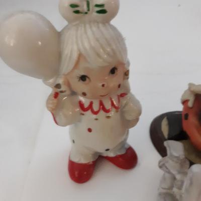 Vintage Figurine Lot -Clowns