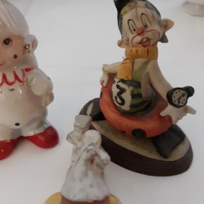 Vintage Figurine Lot -Clowns