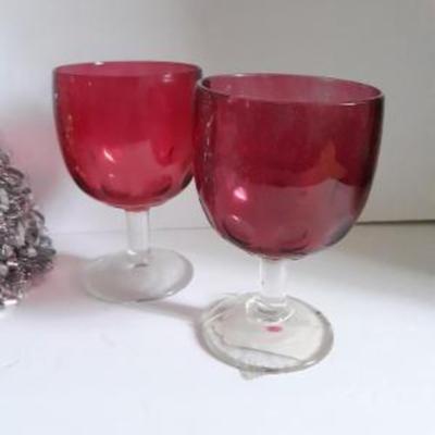 Cranberry Glass Lot 