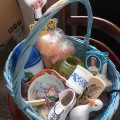 Blue Basket of Goodies 