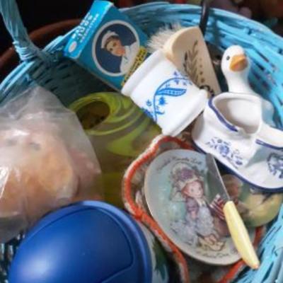 Blue Basket of Goodies 