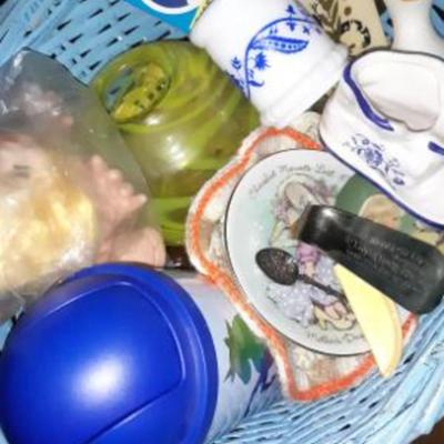 Blue Basket of Goodies 
