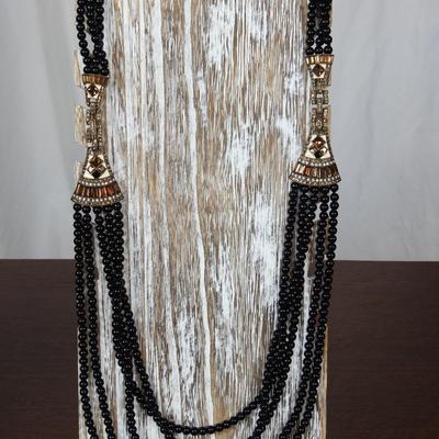 Beautiful layered Heidi Daus jeweled necklace