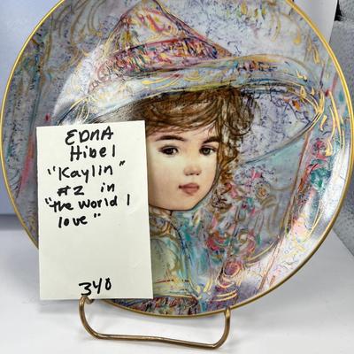 Edna Hibel  Designer Plate 