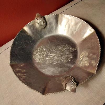 Vintage Trade Continental Mark Hand Wrought Silverlook Aluminum Bowl #797