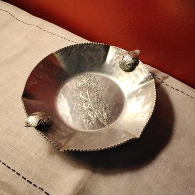 Vintage Trade Continental Mark Hand Wrought Silverlook Aluminum Bowl #797