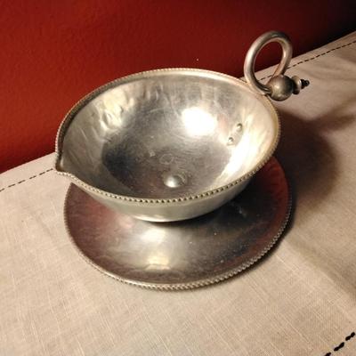 B. W. Buenilum Gravy Boat, Wrought Aluminum Mid Century Modern Gravy Boat