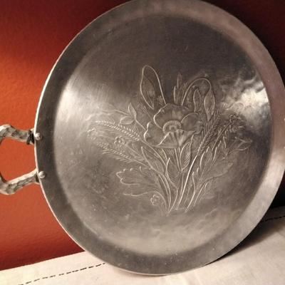 Aluminum Hand Forged Everlast Metal Tray with Handles