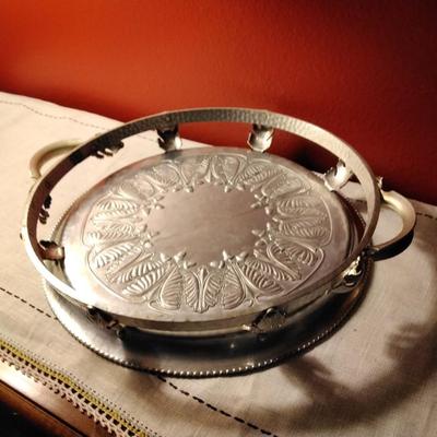 Silverlook hammered aluminum pie plate # 560