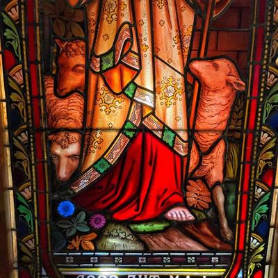 Antique Stained Glass circa 1780â€™s