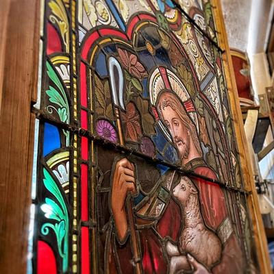 Antique Stained Glass circa 1780â€™s