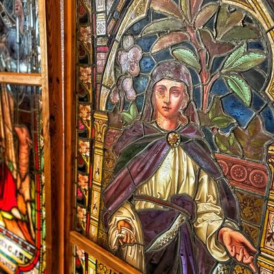 Antique Stained Glass Circa 1780â€™s