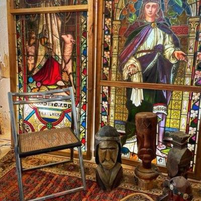 Antique Stained Glass Circa 1780â€™s