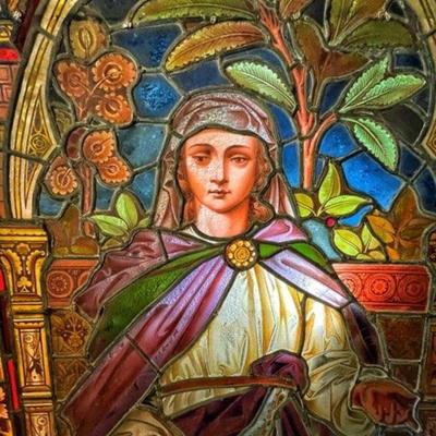 Antique Stained Glass Circa 1780â€™s