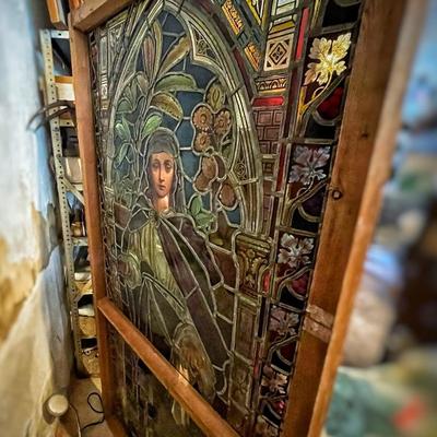 Antique Stained Glass Circa 1780â€™s