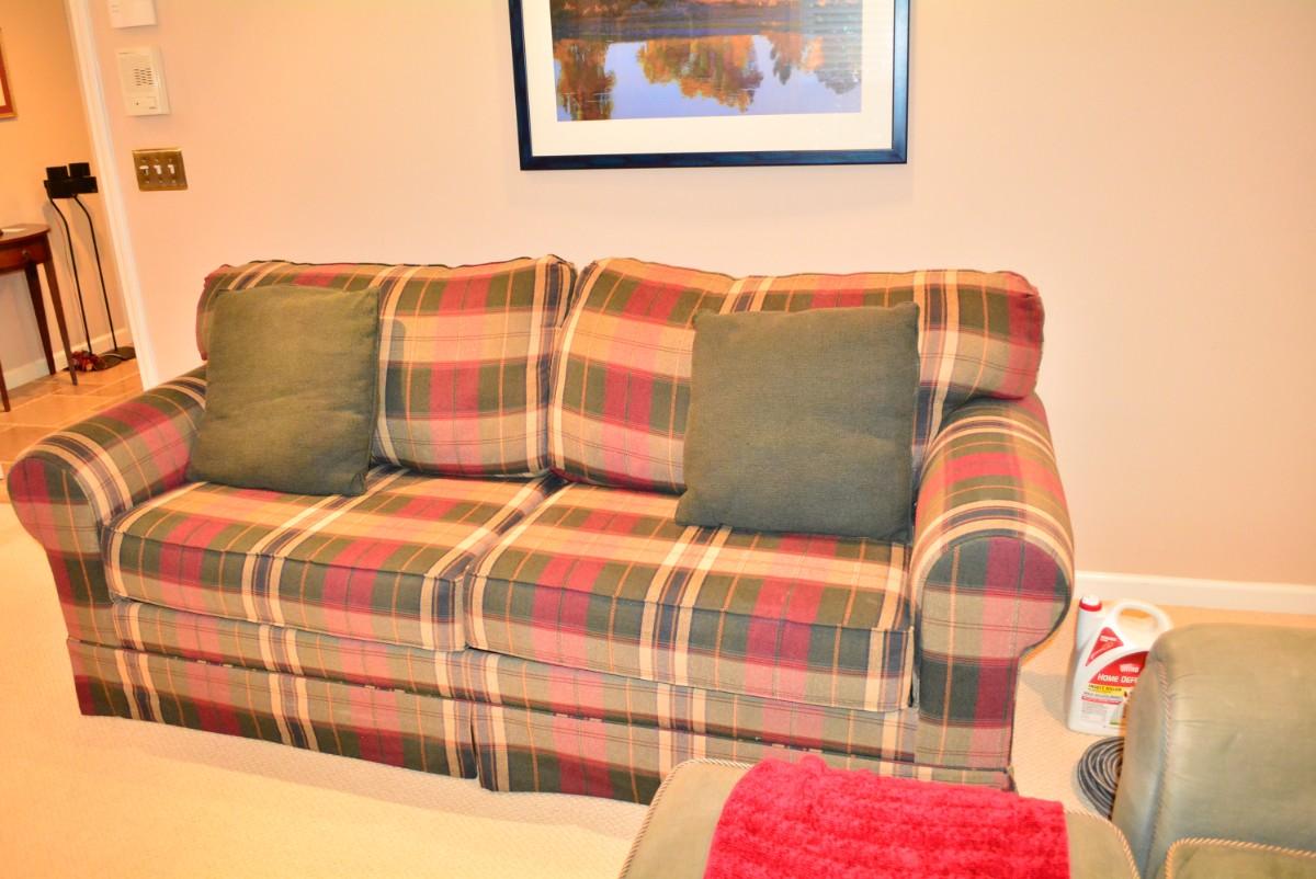 Plaid Sofa Bed