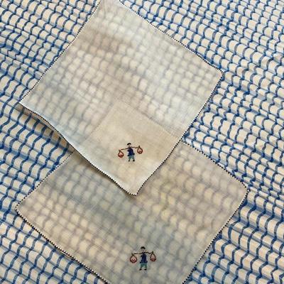 Fun Vintage Luncheon or Bridge Table Cloth and Napkins