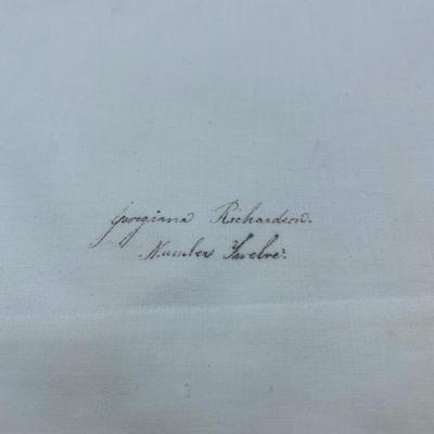 Antique Bed Linens from the Trouseau of Georginana Richardson For Her Marriage to John Squire