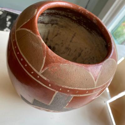 Vintage 1940s Native American Indian Pueblo Pot Naranja CO