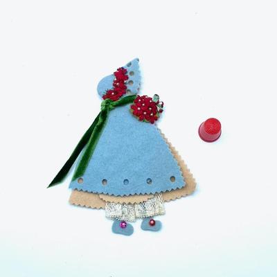 Hand Made Sewing Notion Felt Girl