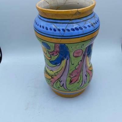 Italian Hanad Painted Vase