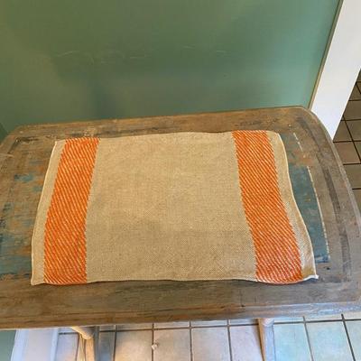 Eight MCM Linen and Cotton blend Woven Placemats