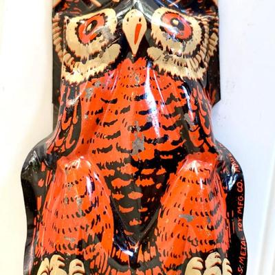 Vintage 50s Owl Halloween Noisemaker