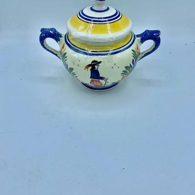 Quimper Henriot Sugar Bowl, France