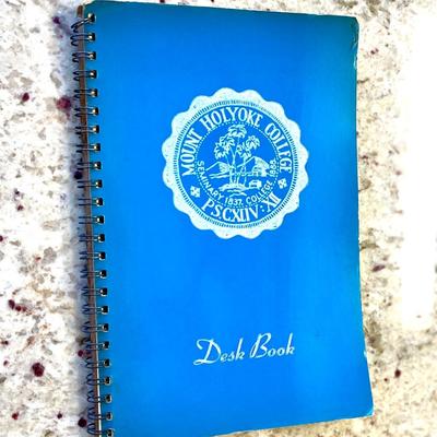 Vintage 1950 Mount Holyoke Desk Book Appointment Book Calendar
