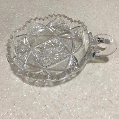 Antique American Brilliant cut glass Nappy