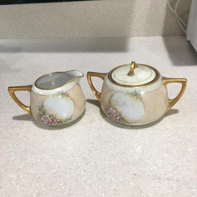 Vintage AP Chase creamer and sugar bowl