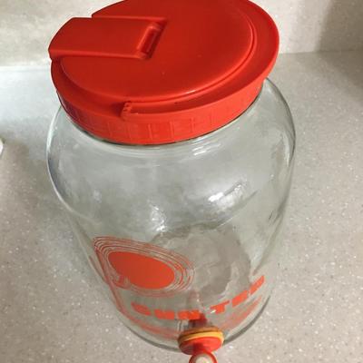 Vintage glass one gallon Sun Tea Jar/ Iced Tea Maker