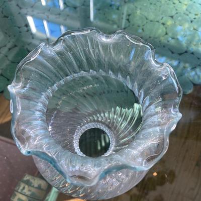 4 Antique Glass Lamp Chandelier Shades from Squire Mansion