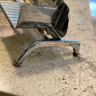 Vintage Rival Glossy Chrome Meat Slicer !