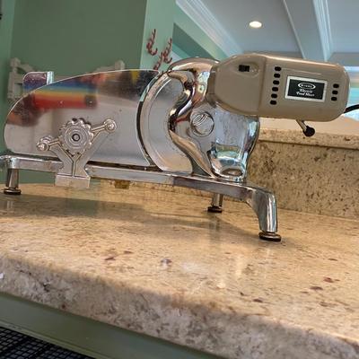 Vintage Rival Glossy Chrome Meat Slicer !