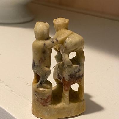 MCM Soapstone Sculpture Three Monkeys