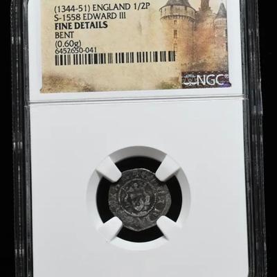 Medieval English Edward III 1344-51 Coin