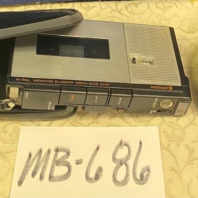 Hitachi Cassette Recorder and Clock