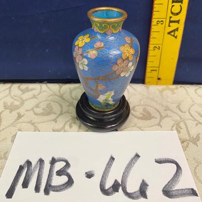 Small Chinese CloisonnÃ© Vase