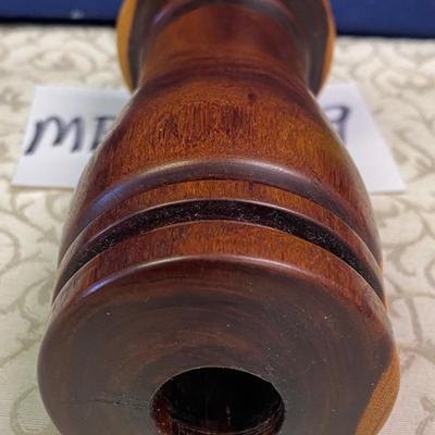 Heavy Wooden Candle Holder