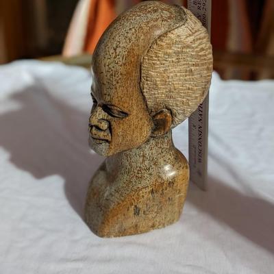 Wonderful Vintage Hand Carved Stone Bust