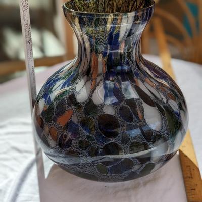 Murano Hand Blown Glass Vase