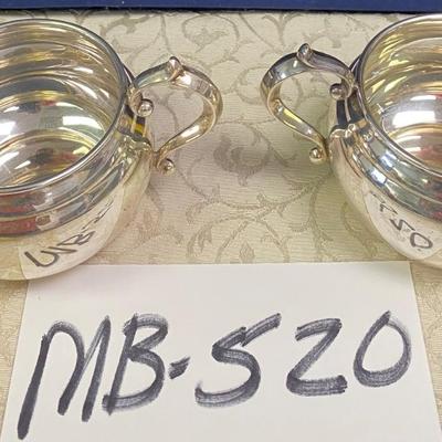 Sterling Silver  Cream and Sugar