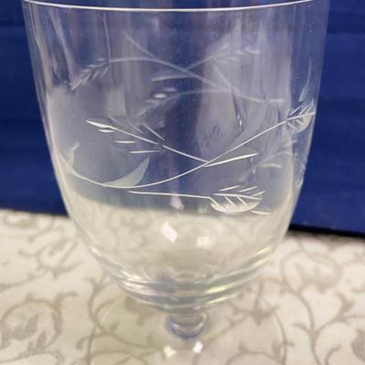5-Frosted Crystal Stemware