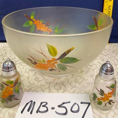 Vintage Bowl and Salt and Pepper