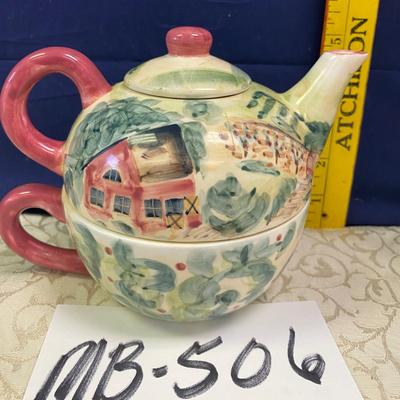 Michael Sparks 3 Pc Cottage Garden Tea Cup and Pot Combi