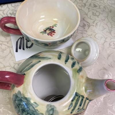 Michael Sparks 3 Pc Cottage Garden Tea Cup and Pot Combi
