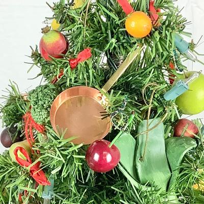 1426 Artificial Christmas Tree with Mini Copper Ornaments