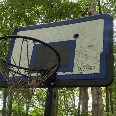 Youth basketball hoop assembly
