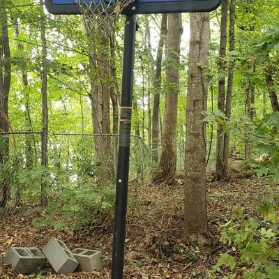 Youth basketball hoop assembly